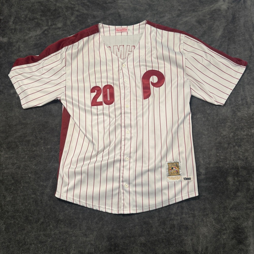 Mitchell & Ness Mike Schmidt Philadelphia Phillies 1980 Jersey Mens 56 Pinstripe